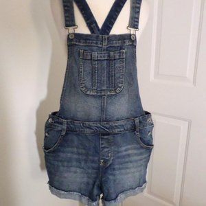 Wallflower Shorts Overalls Bibs Cuffed Size L